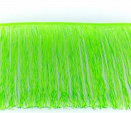 12" Loop Fringe 10 Mtr Card Flo Green - Click Image to Close